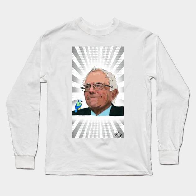 The bird and the Bern Long Sleeve T-Shirt by Mlmdigitalarts